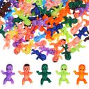 100 mini statuette in plastica per bambini per decorazione torte e bomboniere festa