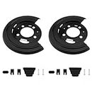 Misakomo 924-212 Brake Backing Plate, Compatible with 2000-2005 Ford Excursion, 1999-2010 F250, 1999-2015 F350, 2011-2014 F450 F550 Super Duty, Rear Drum Brake Backing Plate Dust Shield set 1 Pair