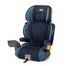 Chicco KidFit® Zip Plus 2-in-1 Belt-Positioning Booster Car Seat, Backless and High Back Booster Seat, For children aged 4 years and up and 40-100 lbs. | Seascape/Blue