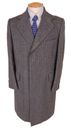 Sobretodo clásico vintage Samuelsohn Harry Rosen lana tweed espina de arenque 40 reg