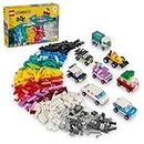LEGO Veicoli creativi classici, kit di costruzione in mattoni colorati con camion dei gelati, giocattolo auto della polizia, modellino di auto da città e altro, regalo o giocattolo per auto, per