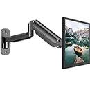 HUANUO 17-32 Inch Monitor Wall Mount Bracket for Computer TV Screens Adjustable Gas Spring Single Monitor Arm Support 8 kg Monitor VESA 75x75 mm, 100x100 mm