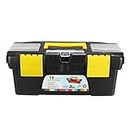 FAYBY Portable Tool Box Small Capacity Double Layer Tool and Removable Design_(25.5 x 13 x 10.5 cm)