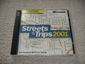 Microsoft Streets & Trips 2001 PC CD-ROM conjunto de 2 discos para Windows 98/NT