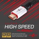 JuicEBitz | Cable HDMI 2.1 8k 48Gbps 4320p 120hz Ultra HDR eARC 1m 2m 3m 4m 5m