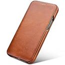 WHITBULL Business Style Horizontal Magnetic Flip Leather Case for Apple iPhone 11 (6.1 Inch) Brown