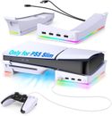 Horizontal Storage RGB Stand Base Dock Foam Only for PS5 Console Disc & Digital