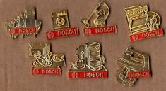 lot of 7 pin's home appliance / Bosch (gold all different)
