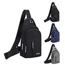 Multipurpose Strap Bag - Crossbody Backpack With Headphone Hole Hiking Backpack Shoulder Bag For Men & Women