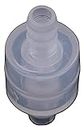 CentIoT - One-Way Non-Return inline check valve - plastic Transparent - for water liquid gas (PP 4MM)