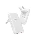 Zinooy USB C Ladegerät 35W, Flat USB Wall Charger, Ultra Slim Power Adapter für iPhone 11/12/13 iPhone 15 Pro/Max und Samsung Galaxy Modelle, PD Fast Power Supply Outlet Plug, Dual USB-C USB-A