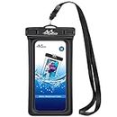 MoKo Floating Waterproof Phone Pouch, Floatable Phone Case Dry Bag with Lanyard Armband Compatible with iPhone 13/13 Pro Max/iPhone 12/12 Pro Max/11 Pro, X/Xr/Xs Max,8/7/SE 3, Samsung S21/S10/S9/S8