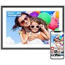 ARZOPA Digital Photo Frame WiFi 15.6 Inch 1920x1080 32GB Full HD IPS Touch Screen Frameo Digital Picture Frames Auto Rotate Electronic Photo Frame Share Photos Videos Music Calendar Alarm
