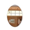 Dressing Mirror Wall Mirror Decor Oval Modern Bathroom Mirror Pastoral Wall Mirror Dressing Table Wall Mounted Mirror Bedroom Furniture Beauty Mirror (Size : 70 * 90cm)