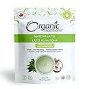 Organic Traditions Matcha Latte Green Tea Powder | Premium Authentic Japanese Matcha Powder | Matcha Tea with Coconut Milk Powder, L-Theanine and Caffeine | 150g/5.3oz Bag