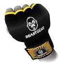 Beast Gear Guantes de boxeo - de Gel y Cinta para boxeo para Hombre y Mujer Con Protector de nudillos para deportes de Lucha, Muay Thai y artes marciales
