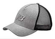 New Balance Men's and Women's Essential Trucker Mesh Baseball Hat, Mesh Snapback Cap Athletic Grey Heather