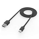 CaseTrendz Type C Data Cable For LG V 40 ThinQ Fast Charging And Data Transfer [Black] 1 Meter Length