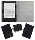 Acm Leather Flip Flap Case Compatible with Kindle 6" E-Reader Tablet Cover Stand Black