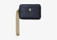 Michael Kors Navy Jet Set Travel Wristlet with Chain Women’s Clearance Must Go