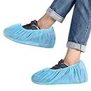 C-Cure® Disposable Shoe Cover Non Woven Anti Slip,Durable & Water Resistant(Not Water Proof), Hospital & Home Use Shoe Covering for Cleanliness, Free size, Blue (Pack of 100pcs)