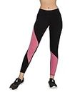 Neu Look Gym wear Leggings Ankle Length Stretchable Workout Tights/Sports Leggings/Sports Fitness Yoga Track Pants for Girls & Women (Blush, Size - XL)