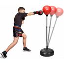 Punchingball Hoehenverstellbar(120-154cm), Standbox, Fightball Set, Punch Boxen Set