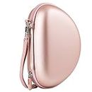 COMECASE Travel Hard Carrying Case for Beats Solo3/ Beats Solo2 On-Ear Headphones, Headphones Hard Shell Carrying Case/Headset Travel Bag, Rose Gold