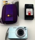 Sony Cybershot DSC W120 7.2MP Digital Camera Blue Bundle TESTED