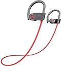 Wireless Bluetooth Headphones, Otium™ Beats Wireless Sports Earbuds Sweatproof Portable Stereo Mini Earpiece Lightweight Headsets With Microphone Red