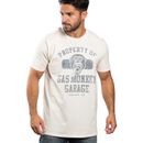 Official Gas Monkey Garage Mens Property Of T-shirt White S - XXL