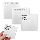 Small Sticky Notes, 3PCS Sticky Notes Set, What The Fuck Sticky Notes Novelty Office Supplies, Rude Posted Notes Desk Accessories Christmas Gifts, Funny Gifts for Friends Co-Workers Boss