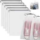 20 Pcs Travel Shoe Bags Translucent Shoe Organizer for Packing Clear Drawstring Travel Shoe Bag for Luggage