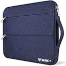 Bennett Khadi and Polyester Drax Laptop Bag Sleeve Case Cover Pouch for 15/15.6 inches Laptop Apple/Dell/Lenovo/ASUS/Hp/Samsung/Mi/MacBook/Ultrabook/Thinkpad/Idea Pad/Surfacepro for Laptops (Blue)