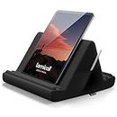 Lamicall Tablet Pillow Holder, Pillow Soft Pad - Bed Tablet Stand, Tablet Dock for Lap with Pocket & 4 Viewing Angles, for iPad Pro 11, 10.5,12.9 Air Mini, Kindle, Tabs, 4-13" Phone and Tablet, Black