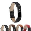 Correa de correa de reloj de cuero genuino StrapsCo para Fitbit Alta & HR