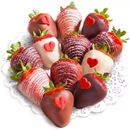 FREE Overnight Delivery | Valentine's Day Chocolate Covered Strawberries (12 pc)