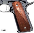 1911 Grips Fit Kimberly Colt Half Checkered Full Size Ambi Cut Sold Wood