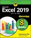 Excel 2019 All-in-One For Dummies by Greg Harvey (English) Paperback Book