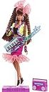 Barbie Rewind 80s Edition Dolls’ Night Out Doll (11.5-in Brunette) in Party Look Featuring Neon Jacket, Skirt & Accessories, with Cassette Tape Doll Stand, Gift for Collectors