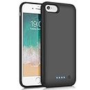 iPhone 6/6s/7/8 Battery Case Upgraded [6000mAh] Protective Portable Charging Case Rechargeable Extended Battery Pack for Apple iPhone 6/6s/7/8 (4.7') - Black