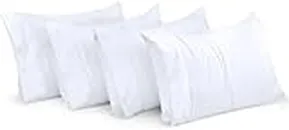 Utopia Bedding Queen Pillow Cases - 4 Pack - Envelope Closure - Soft Brushed Microfiber Pillow Covers - Shrinkage and Fade Resistant Pillowcases Queen Size 20 X 30 (Queen, White)
