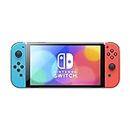 Nintendo Switch – OLED Model w/Neon Red & Neon Blue Joy-Con (Renewed)
