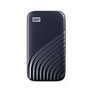 WD My Passport Portable SSD 1TB with NVMe Technology, USB-C, Read Speeds of up to 1050MB/s & Write Speeds of up to 1000MB/s. Works with PC, Xbox, PlayStation - Midnight Blue