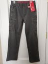 New Mens Unionbay Cargo Style Flex Stretch Khaki Chino Pants - 30x32 - Gray
