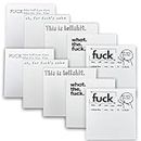 10 PCS Funny Sticky Note, 3" x 3" What The Fuck Notepad Novelty Office Supplies for Women Men, Sassy Note Pads Desk Accessories School Supplies, Funny Gifts for Family Friends Colleagues