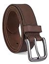 Timberland mens - Classic Leather Jean Belt Belt - Dark Brown - 34