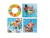 Baby & Sons Boys/Girls/Kids Swimming Combo Kit - 1 Swimming Tube & 1 Pair Swimming Arm Band Swimming Kit (6-8 Years)