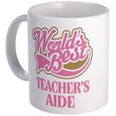 Taza de 11 oz Worlds Best Teachers Aide