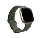 Nioxik Watch Band Compatible with Fitbit Versa 3 // Versa 4 // Fitbit Sense // Sense 2 Smartwatch Sports Strap Only [Not for Any Other Models] (GREEN)